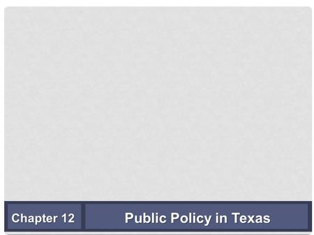 Public Policy in Texas Chapter 12. TRENDS IN TEXAS STATE EXPENDITURES— ALL FUNDS, BY BIENNIAL BUDGET PERIODS 1994–2015 (IN MILLIONS OF DOLLARS) Copyright.