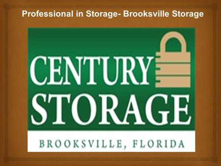 Professional in Storage- Brooksville Storage.  Based in the Brooksville, the Brooksville Storage is the leading storage service providers in Florida,