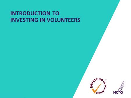 INTRODUCTION TO INVESTING IN VOLUNTEERS. WHAT DOES HIGH QUALITY VOLUNTEERING LOOK LIKE?