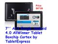 7'' A13 Google Android 4.0 AllWinner Tablet Boxchip Cortex by TabletExpress Price $67.99.