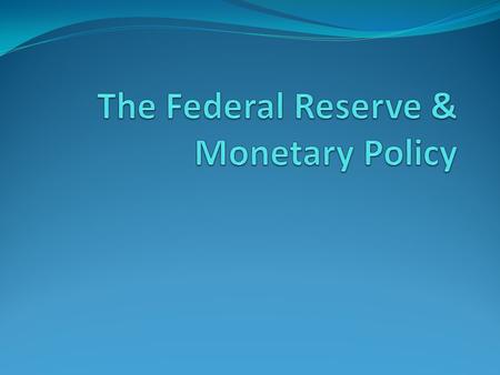 The Fed The Federal Reserve System consists of 12 Federal Reserve Banks, one in each of the Federal Reserve Districts into which the United States is.