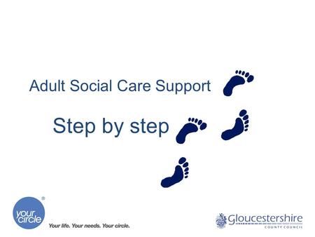 Adult Social Care Support Step by step. Joan’s story Joan needs some extra support She may ask for support from friends, family members or her neighbour,