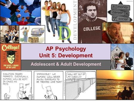 Adolescent & Adult Development AP Psychology Unit 5: Development.
