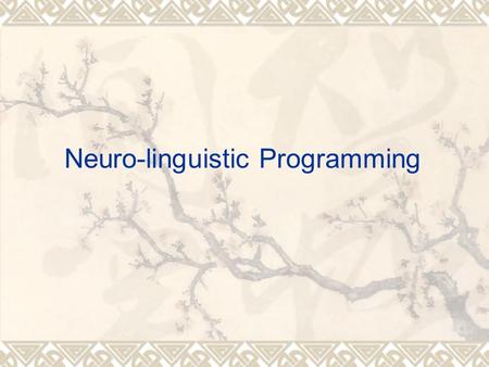 Neuro-linguistic Programming.  You either have the talent or not have the talent for a skill. Is this true?  Motion analysis and optimal simulation.