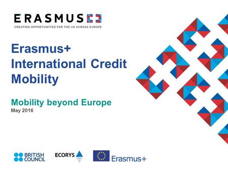 Erasmus+ International Credit Mobility Mobility beyond Europe May 2016.
