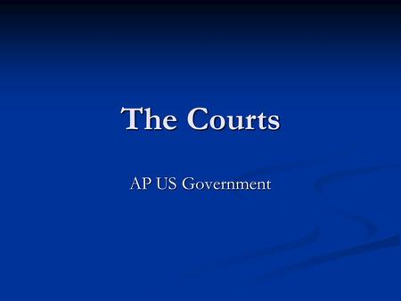 The Courts AP US Government. Some Basic Legal Terms Litigant – Someone involved in a lawsuit. This includes both plaintiff (one bringing the charge) and.