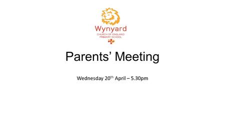 Parents’ Meeting Wednesday 20 th April – 5.30pm. Agenda Phonics Screening Check Year 2 SAT’s tests 2.