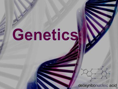 Genetics Genetic material is found in the nucleus of living cells.