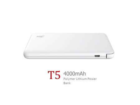 T5 4000mAh Polymer Lithium Power Bank. Operation Diagram A Overview B for Android phones or tablet C for self-charging D for iPhone or iPad Micro USB.