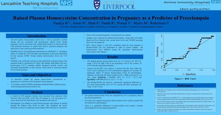 Raised Plasma Homocysteine Concentration in Pregnancy as a Predictor of Preeclampsia Pandya B 1,2, Awan N 1, Shah S 2, Pande R 3, Prasad V 1, Myers M 3,