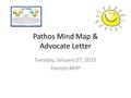 Pathos Mind Map & Advocate Letter Tuesday, January 27, 2015 Honors MYP.