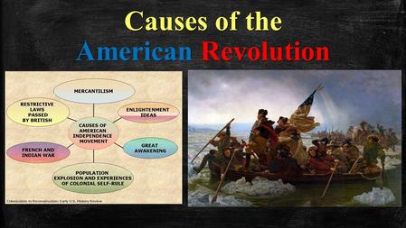 Causes of the American Revolution. I. Seeds of the Revolution French and Indian War (1754-1763) French and Indian War (1754-1763) o The British and French.