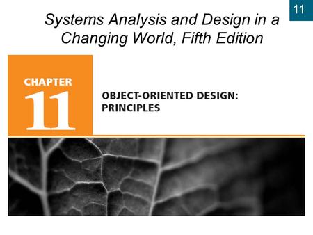 11 Systems Analysis and Design in a Changing World, Fifth Edition.