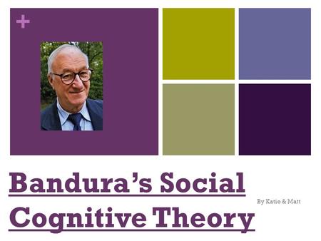+ Bandura’s Social Cognitive Theory By Katie & Matt.