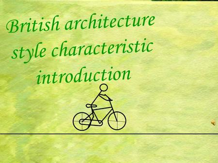British architecture style characteristic introduction