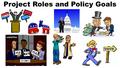 Project Roles and Policy Goals. Lesson Instructions for 03/07/16 Use the Internet to research and print: The party platform (policy positions) for two.