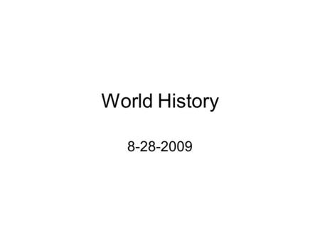 World History 8-28-2009. Scientific Revolution Geocentric Theory- The theory that the Earth is the center of the Universe.