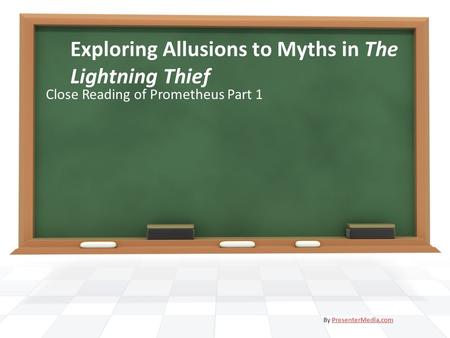 Exploring Allusions to Myths in The Lightning Thief
