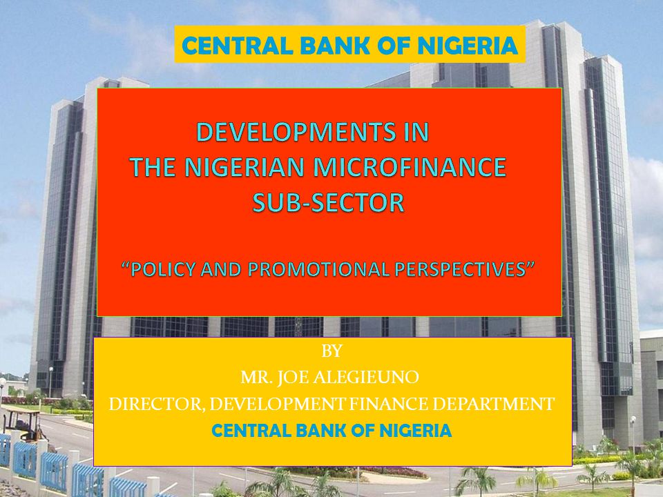 Central Bank Of Nigeria Ppt Download