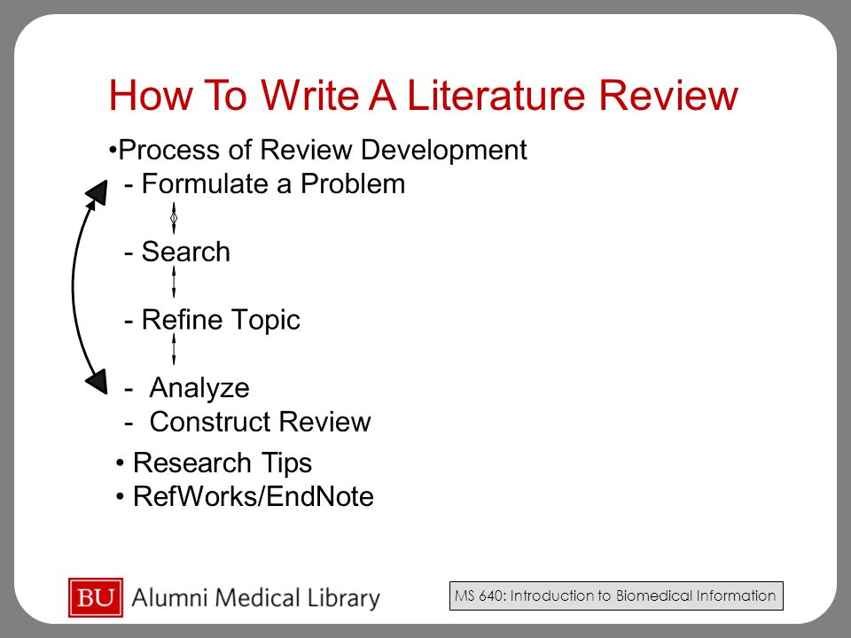how to write literature review for research paper ppt