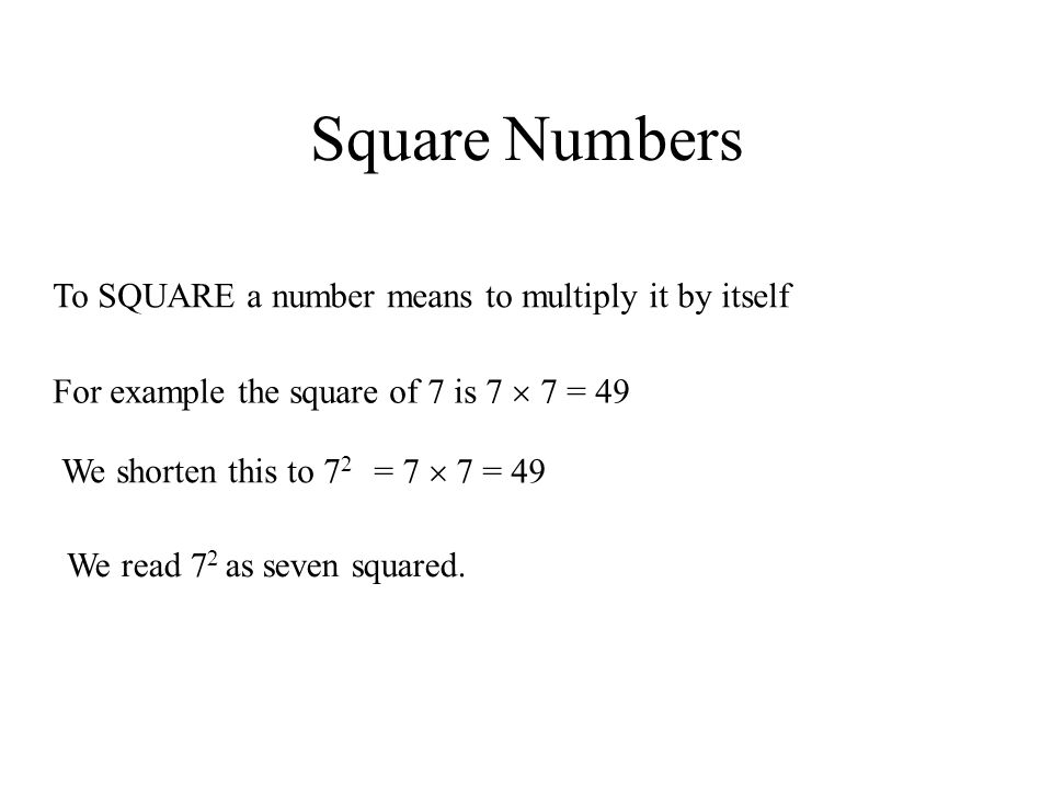 Square Number Definition & Meaning