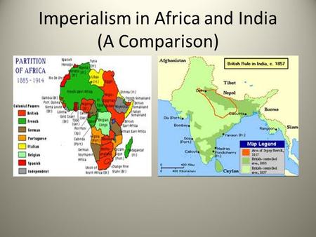 Imperialism in Africa and India (A Comparison). Bell Ringer What motive do you think is the “worst?” What is the best? Please explain your answer!
