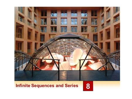Infinite Sequences and Series 8. Sequences 8.1 3 Sequences A sequence can be thought of as a list of numbers written in a definite order: a 1, a 2, a.
