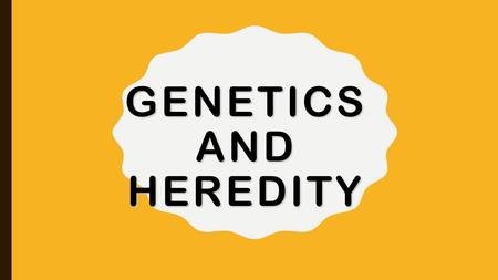 GENETICS AND HEREDITY. VOCABULARY Genetics: the study of heredity. Genetics: the study of heredity. Heredity: the passing of traits (physical characteristics)