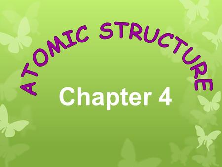 Chapter 4. Chapter 4 Terms 1.Atom 2.Electron 3.Nucleus 4.Proton 5.Neutron 6.Atomic number 7.Isotope 8.Mass number 9.Atomic mass 10.Radioactivity 11.Alpha.