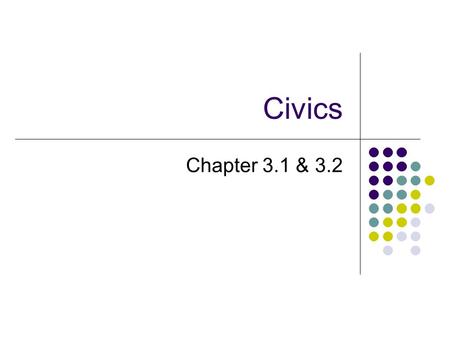 Civics Chapter 3.1 & 3.2. 2 Ordinance of 1785 System of surveying land west of the Appalachians (Ohio, Indiana, Illinois, Michigan, and Wisconsin) Northwest.