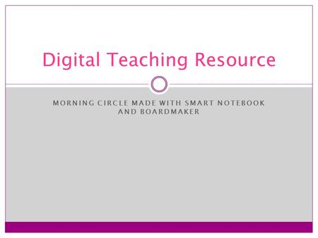 Digital Teaching Resource