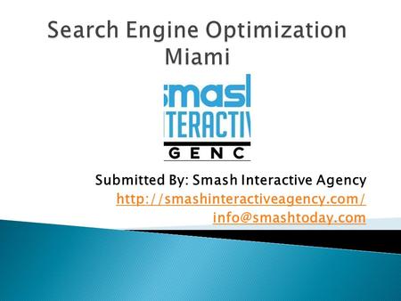 Search Engine Optimization Miami (SEO Services Miami in affordable budget)
