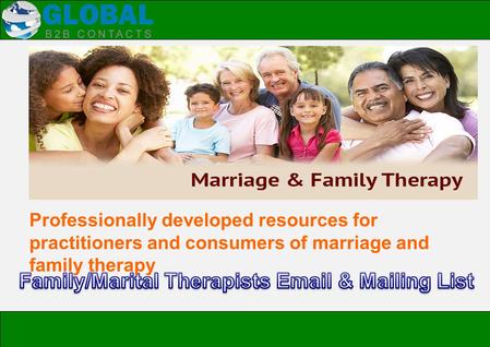 Professionally developed resources for practitioners and consumers of marriage and family therapy.