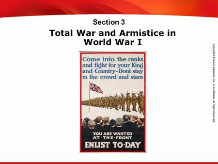 TEKS 8C: Calculate percent composition and empirical and molecular formulas. Total War and Armistice in World War I Section 3.