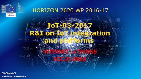 IoT R&I on IoT integration and platforms INTERNET OF THINGS