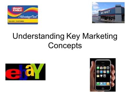 Understanding Key Marketing Concepts. Key Marketing Functions There are seven key marketing functions –Product/Service Management –Distribution –Selling.