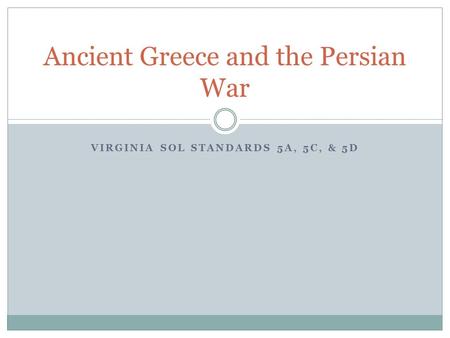 Ancient Greece and the Persian War