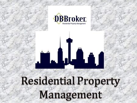 DB Broker, LLC is a residential property management company serving San Antonio, TX. We specialize in single family homes and residential property up.