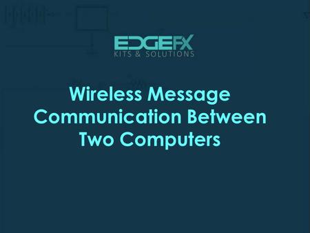 Wireless Message Communication Between Two Computers