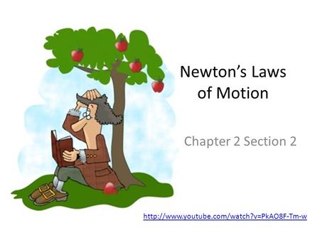 Newton’s Laws of Motion Chapter 2 Section 2