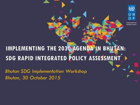 SdG Rapid Integrated Policy Assessment
