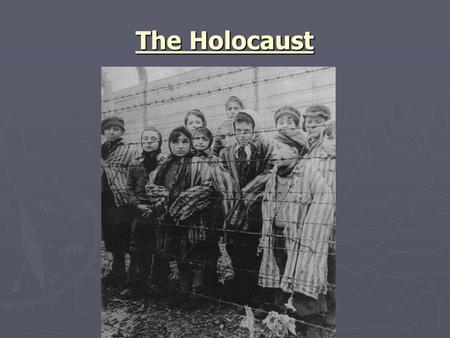 The Holocaust 1. Why did the Holocaust occur? A. Genocide: The systematic and purposeful destruction of a racial, political, religious, or cultural group.