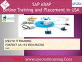 SAP ABAP Online Training and Placement in USA Visit :  SPECTO IT TRAINING CONTACT US:+91 9533456356
