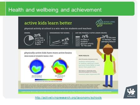 Health and wellbeing and achievement