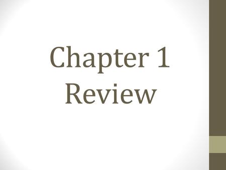 Chapter 1 Review. Examples: Write the numeric expression 1.) Eight more than a number n 2.) The difference of six and a number 3.) The product of three.