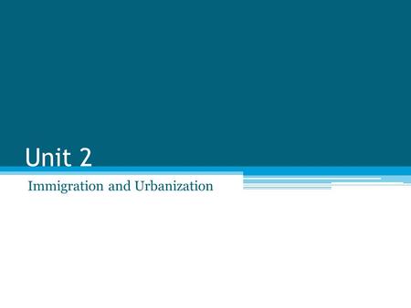 Unit 2 Immigration and Urbanization. What you will learn in Goal 5 1.How did immigration and industrialization shape urban life? 2.How did the rapid industrialization.