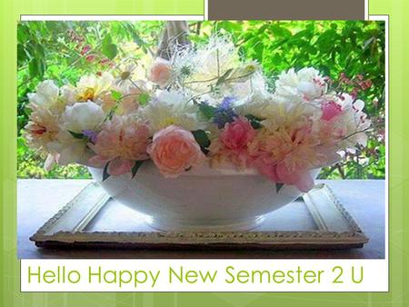 Hello Happy New Semester 2 U. Course Instructeur: Dr. Faiza ELhussien Welcome Everybody  Wish You nice  Successful  Amazing Course.