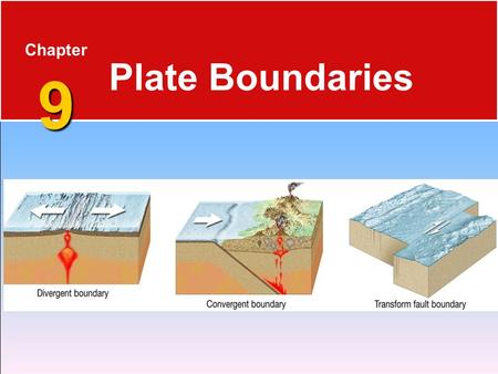 Chapter 9 Plate Boundaries.