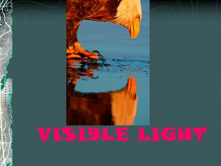 VISIBLE LIGHT. LIGHT EXPECTATIONS 1.LIGHT INTERACTS WITH MATTER BY REFLECTION, ABSORPTION OR TRANSMISSION. 2. THE LAWS OF REFLECTION AND REFRACTION DESCRIBE.