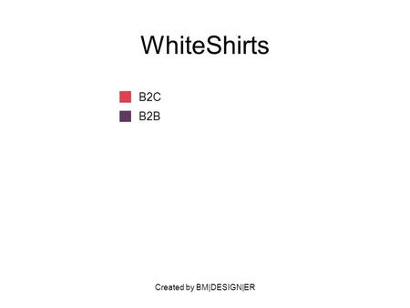 Created by BM|DESIGN|ER WhiteShirts B2C B2B. Created by BM|DESIGN|ER PARTNERS Fashion Designer Manufacturer Laundry operator (atelier protégé) Affiliates.